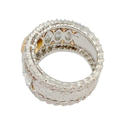 Bague 51.5 Bague bandeau Buccellati, diamants jaune. 58 Facettes 31419