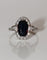 Bague 53 Bague Art Déco Saphir foncé Et Diamants 58 Facettes 538