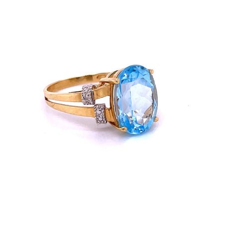Bague Bague Aigue-Marine "Eau de Mer" 58 Facettes