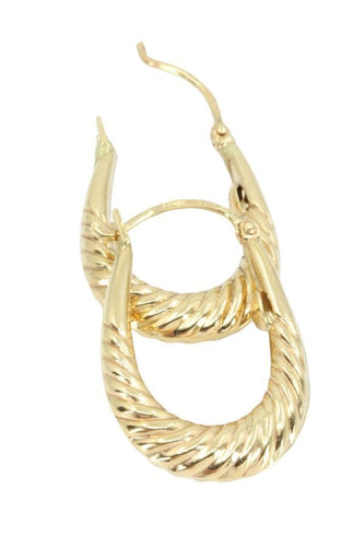 Boucles d'oreilles CRÉOLES MODERNES TORSADÉES 58 Facettes 050181