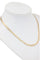 Collier COLLIER MAILLE PLATE TRESSÉE 3 ORS 58 Facettes 042941