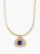 Collier Pendentif sur chaîne Saphir et Diamants 58 Facettes