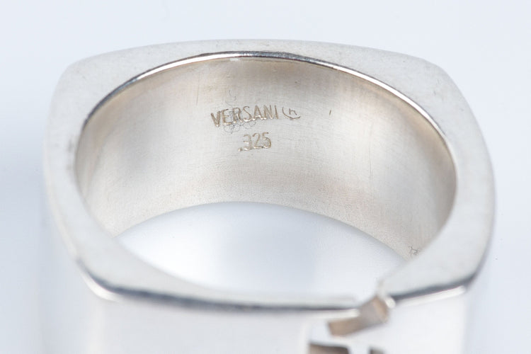 Bague 63 Versani - Bague carrée en Argent 58 Facettes BQHOMVIE84BU-100