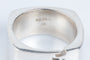 Bague 63 Versani - Bague carrée en Argent 58 Facettes BQHOMVIE84BU-100