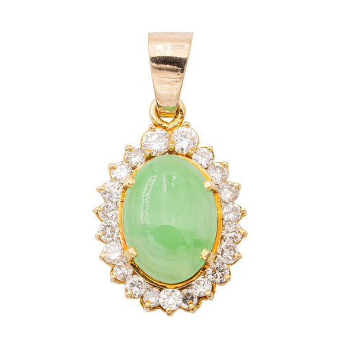 Pendentif Pendentif Or jaune Jade Jadéite 58 Facettes 2432023CN