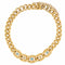 Bracelet Bracelet ancienne gourmette verre turquoise et perles fines 58 Facettes 21-599