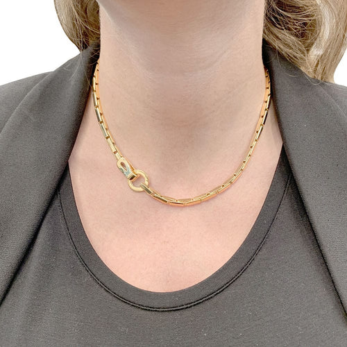 Collier Collier Cartier, "Agrafe", or jaune. 58 Facettes 33478