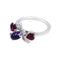 Bague 49 Bague Chaumet, "Attrape-moi...si tu m'aimes", or blanc, améthyste, grenat, diamants. 58 Facettes 32192