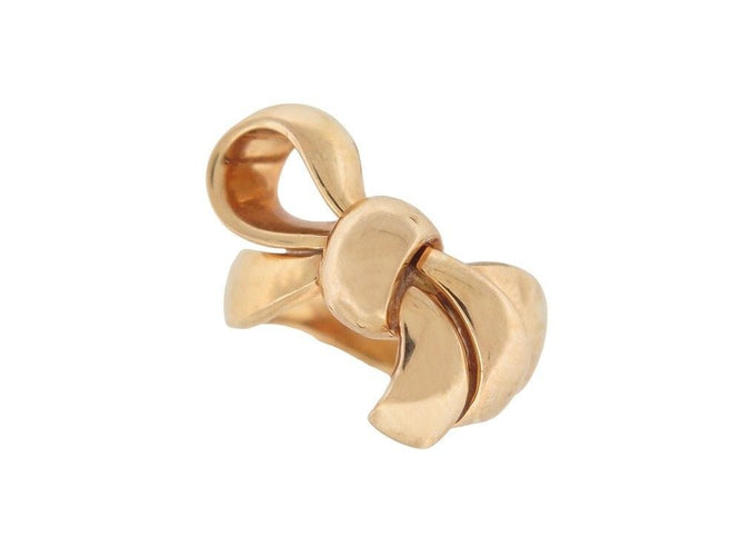 Bague 49 bague CHRISTIAN DIOR noeud en or jaune 18k 58 Facettes 257221