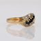 Bague 55 Bague d'occasion or jaune saphirs diamants 58 Facettes 14-066
