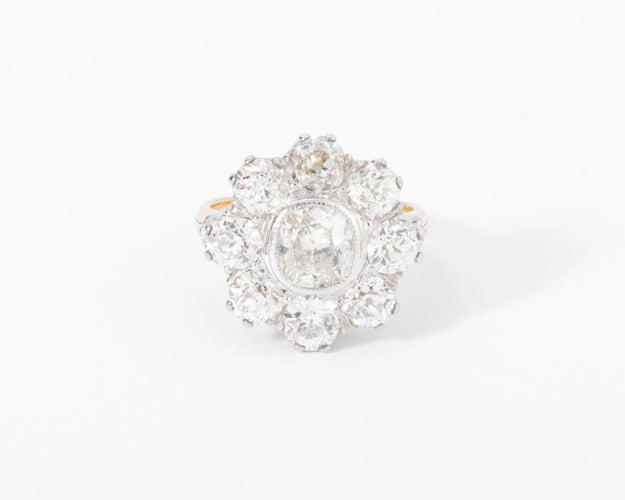 Bague Bague marguerite  diamants 58 Facettes 0