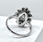 Bague 61 Bague de fiançailles Or blanc Diamants 58 Facettes AB223