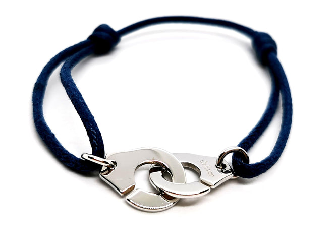 Bracelet Dinh Van Bracelet Cordon Menottes Or blanc 58 Facettes 1292103CN