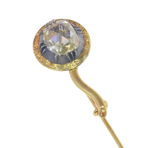 Broche Épingle antique Diamant taillé en rose 58 Facettes 23107-0050
