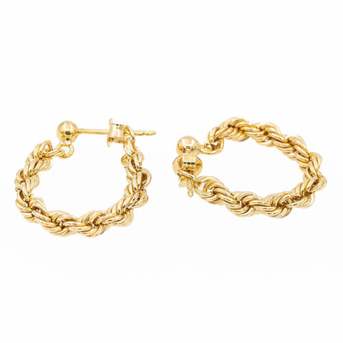 Boucles d'oreilles Boucles d'oreilles Maille torsadée Or jaune 58 Facettes 2283335CN