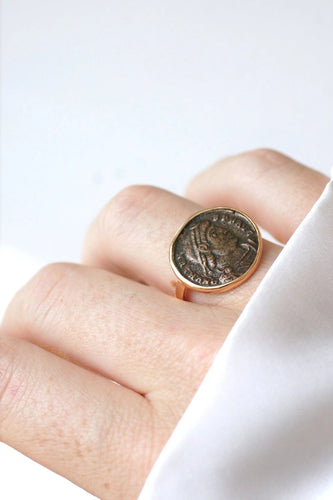 Bague Bague pièce romaine Flavius Valens 58 Facettes