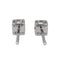 Boucles d'oreilles Dinh Van Boucles d'oreilles Puces Le Cube Or blanc Diamant 58 Facettes 2921979RV
