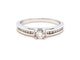 Bague 56 Bague Solitaire Or blanc Diamant 58 Facettes 06351CD