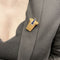 Clip Clip Boucheron en or platine, diamants et saphirs. 58 Facettes 30762