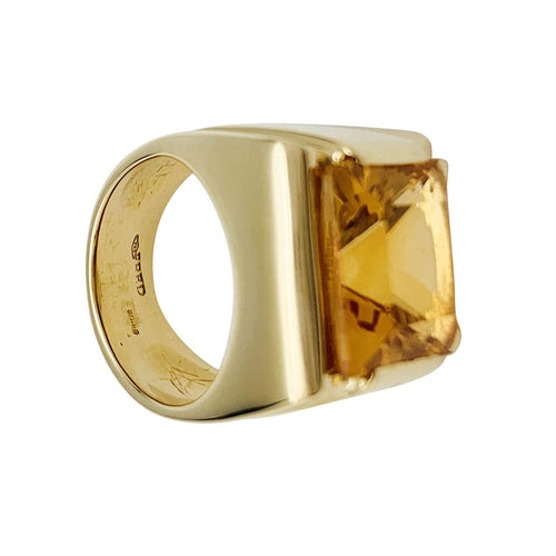 Bague 48 Bague Fred or jaune et citrine. 58 Facettes 30711