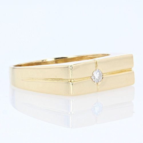 Bague 58 Bague homme or jaune et diamant 58 Facettes 21-692