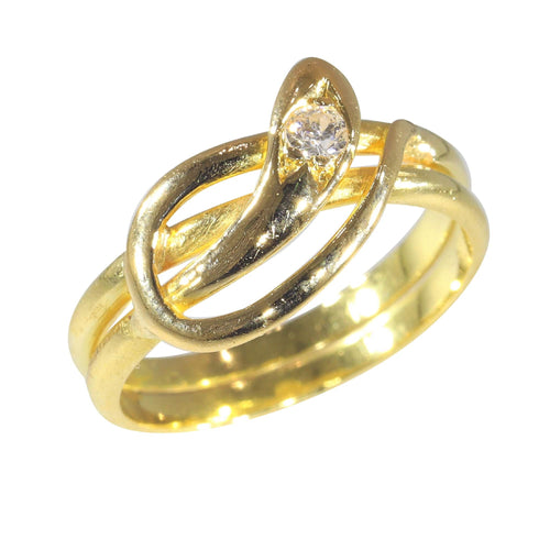 Bague 54 Bague serpent années 1900 58 Facettes 23167-0367
