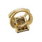 Bague 53 Bague en or jaune et quartz cheveux d'ange. 58 Facettes 30706