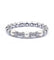 Bracelet Tour de poignet : 15.5 cm / Blanc/Gris / Or 750 Bracelet flexible  perles et diamants 58 Facettes R200092