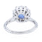 Bague 56 Bague Marguerite Or blanc Saphir 58 Facettes 2302179CN