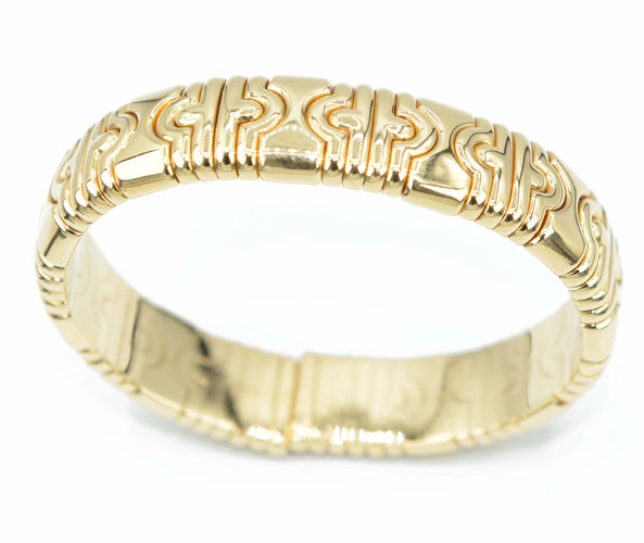 Bracelet Bracelet jonc or jaune Bvlgari collection Parentesi 58 Facettes 0