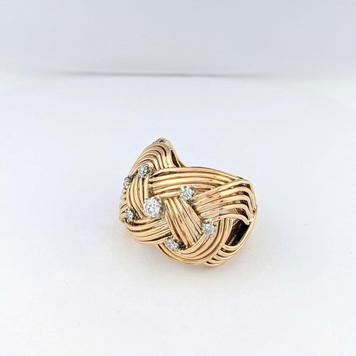 Bague Bague en or jaune et diamants 58 Facettes 20650