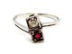 Bague 59 Bague Toi et Moi Or blanc Diamant 58 Facettes 1161984CD