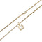 Collier Collier Chopard, "Happy Square Diamond", or jaune, diamant. 58 Facettes 33215