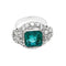 Bague 53 Bague Art Déco en platine, émeraude et diamants. 58 Facettes 30766