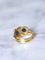 Bague Serpents enroulés Victorienne or jaune et saphirs cabochon 58 Facettes