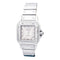 Montre Montre Cartier, "Santos Galbée", acier. 58 Facettes 32677