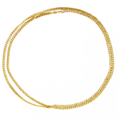 Collier Sautoir ancien en or maille gourmette 58 Facettes 22-287