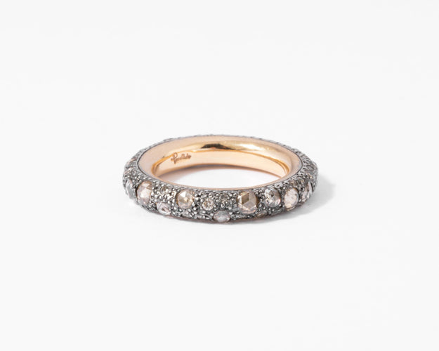 Bague Alliance diamants bruns  Pomellato modèle Tango 58 Facettes 0