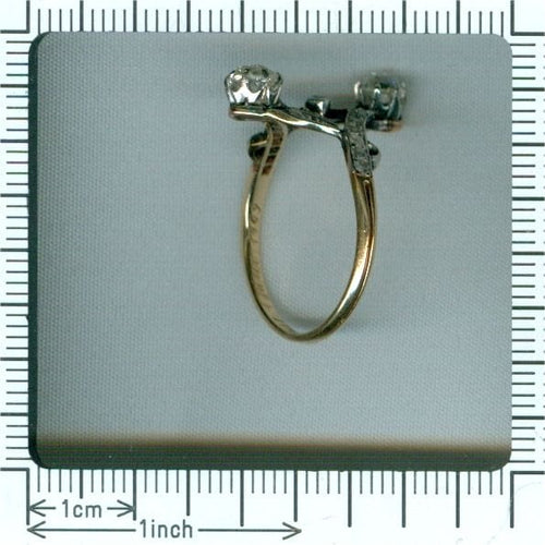 Bague 57 Diamond toi et moi ring 58 Facettes 21120-0105