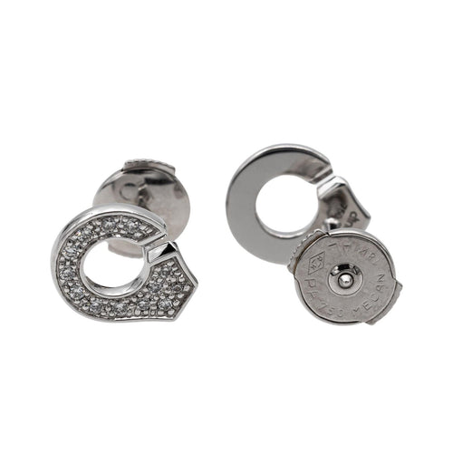 Boucles d'oreilles Dinh Van Boucles d'oreilles Menottes Or blanc Diamant 58 Facettes 2773203CN