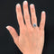Bague 52 Bague art déco saphir cabochon diamants 58 Facettes 22-324