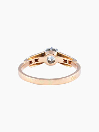 Bague Bague ancienne solitaire Diamants et Platine 58 Facettes