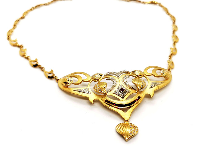 Collier Collier Or jaune Diamant 58 Facettes 1074976CN