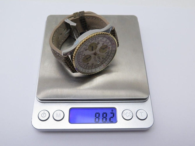 Montre montre BREITLING old navitimer d13022 chronographe auto 42m or acier 58 Facettes 253469