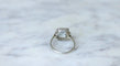 Bague Bague Art Déco aigue-marine diamants 58 Facettes