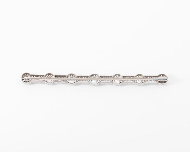 Broche Broche en platine et diamants - époque Art Déco 58 Facettes