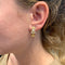 Boucles d'oreilles Boucles d'oreilles créoles en or jaune et diamants. 58 Facettes 31770