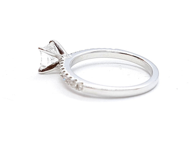 Bague 53 Bague Solitaire Or blanc Diamant 58 Facettes 578718RV