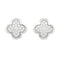 Boucles d'oreilles Boucles d'oreilles Van Cleef & Arpels, "Pure Alhambra", or blanc, diamants. 58 Facettes 31059