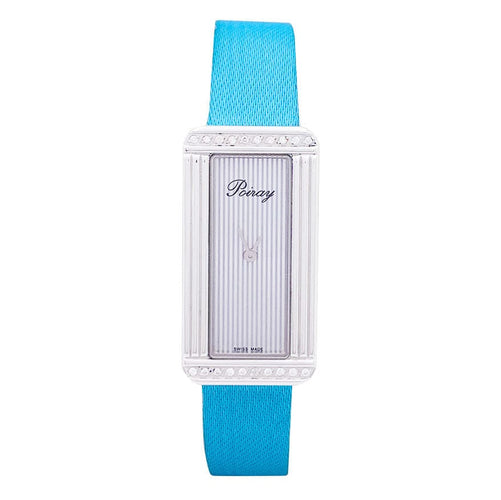 Montre Montre Poiray, "Ma Première Allongée", acier, diamants. 58 Facettes 33332
